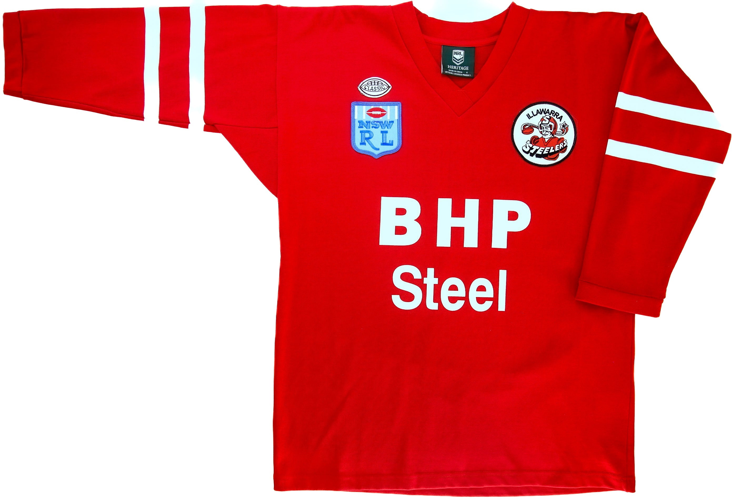 NRL Illawara Steelers Men's Retro Hertiage Rugby Full Sleeve
