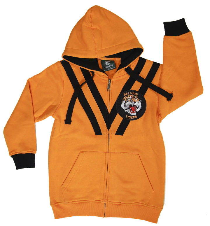 NRL Balmain Tigers Kid's Retro Heritage Fleece Hoodie
