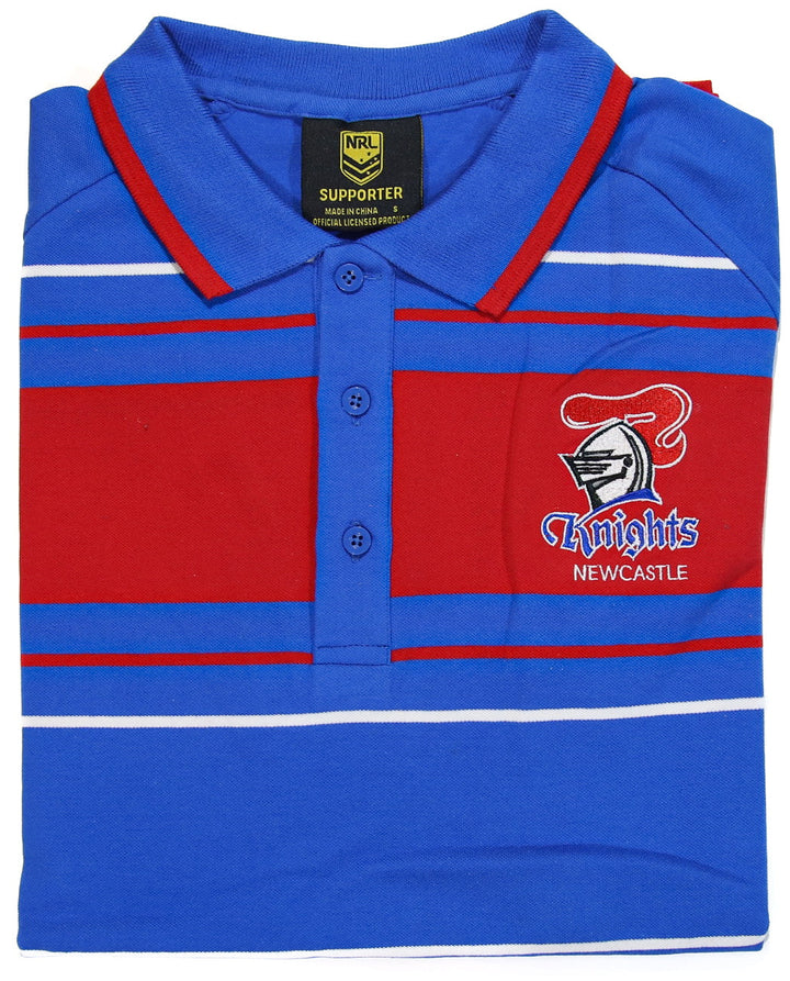 NRL Newcastle Knights Men's Single Jersey Polo