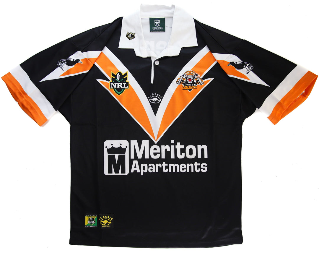 NRL West Tigers Men's Retro Hertiage Rugby Polo 2000