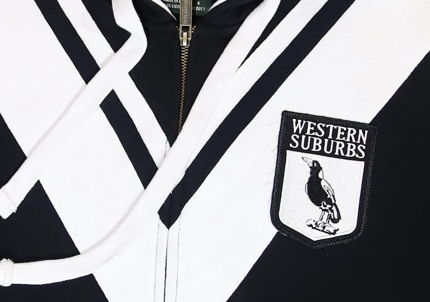 NRL Western Suburbs Magpies Kid's Retro Heritage Fleece Hoodie