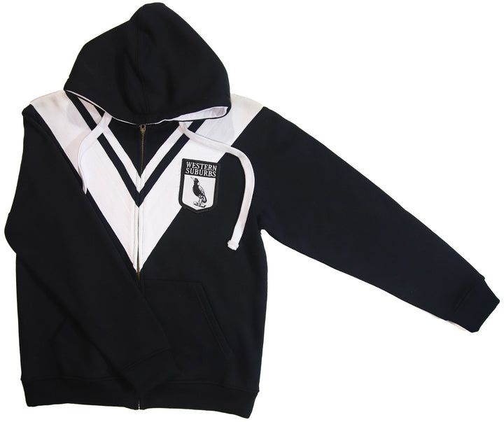 NRL Western Suburbs Magpies Men's Retro Heritage Fleece Hoodie