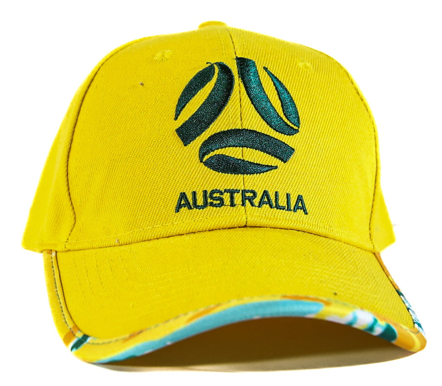 Soccer Socceroos Supporter Men's Gold Adjustable Cap