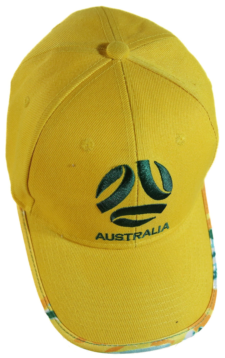 Soccer Socceroos Supporter Men's Gold Adjustable Cap