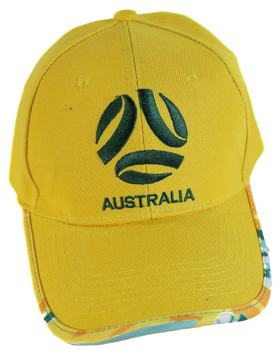 Soccer Socceroos Supporter Men's Gold Adjustable Cap